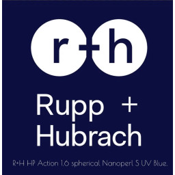 Лінзи для окулярів R+H HP Action 1.6 spherical Nanoperl S UV Blue