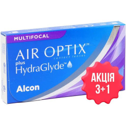 Контактні лінзи Alcon AIR OPTIX PLUS HYDRAGLYDE MULTIFOCAL (3 шт)