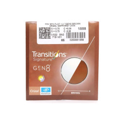 Essilor 1.5 Orma Transitions GEN 8 Brown/Grey Crizal Easy Pro